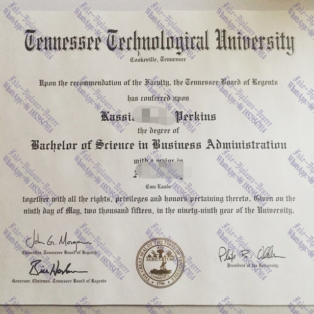Fake Tennessee Technological University Degree