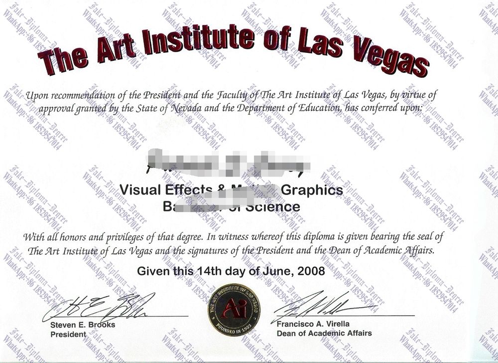 Fake The Art Institute of Las Vegas Degree