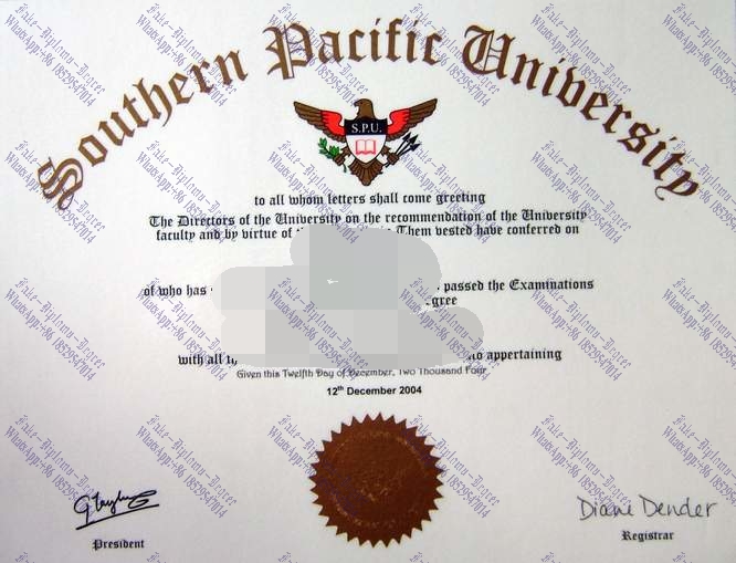 Fake The University of the South Pacific Diploma