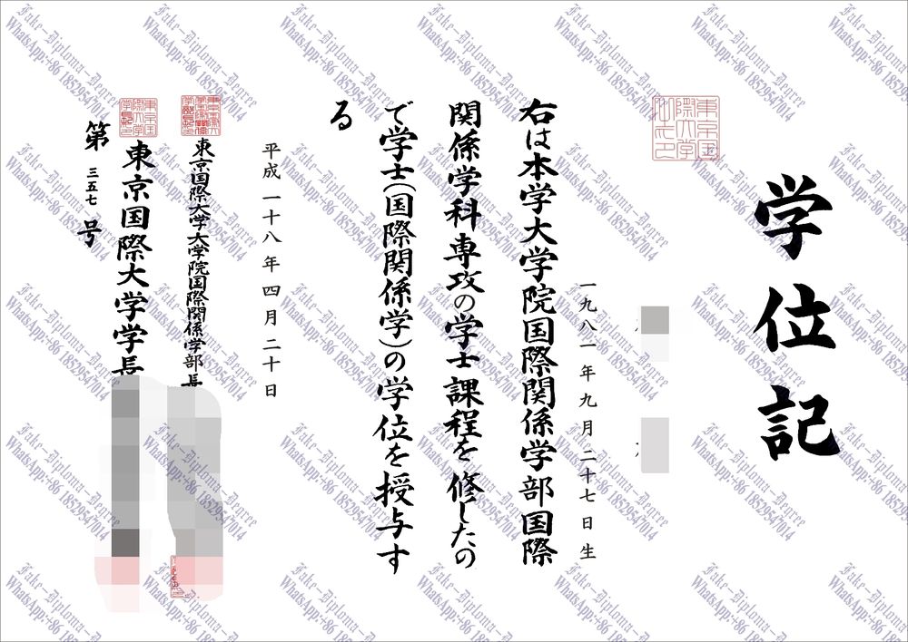 Fake Tokyo International University Degree