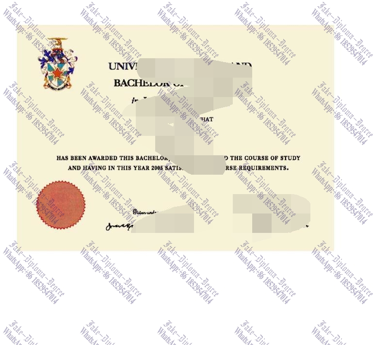 Fake University of Auckland Degree