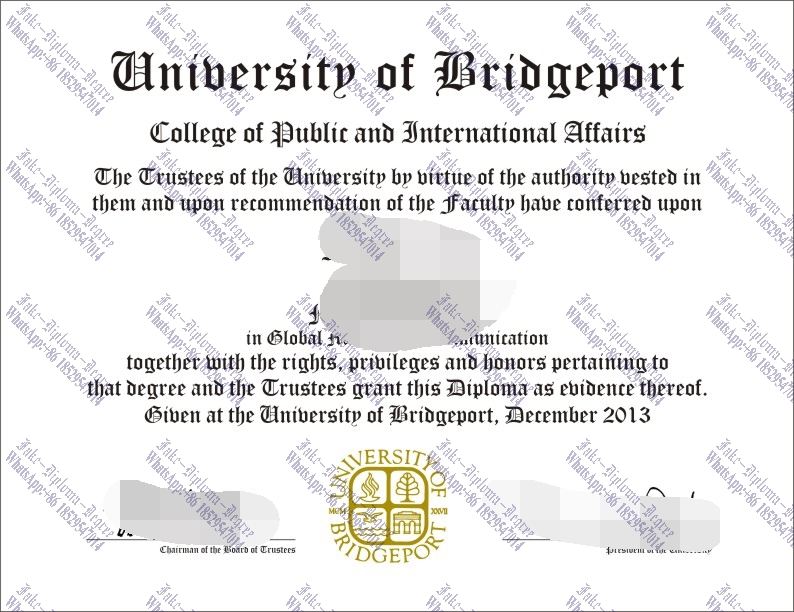 Fake University of Bridgeport Degree