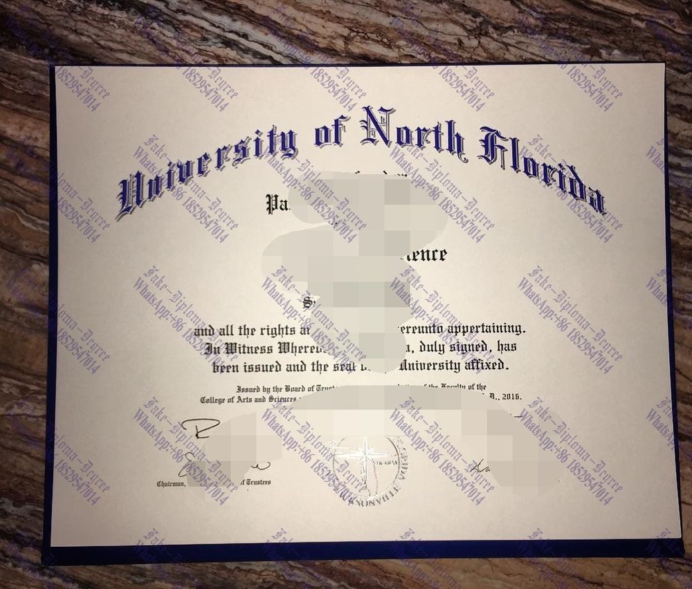 Fake University of North Florida Diploma