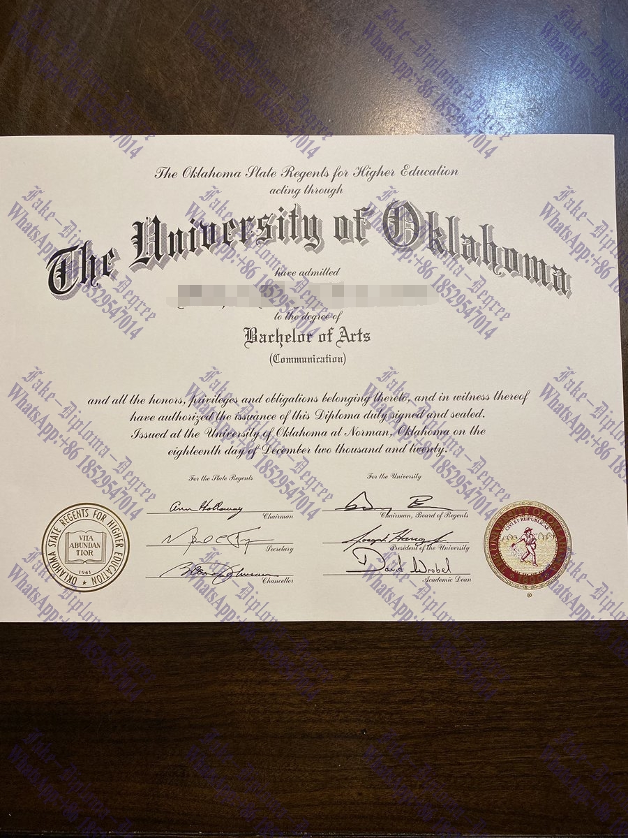 Fake University of Oklahoma Degree