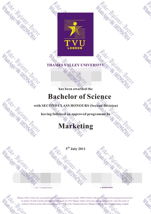 Fake University of West London Degree