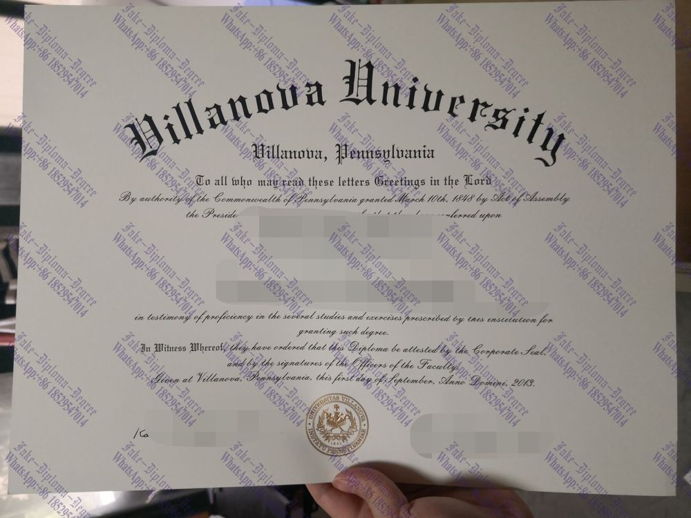 Fake Villanova University Degree
