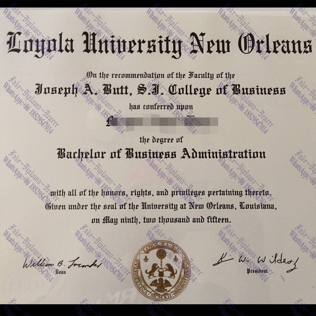 Fake Where to purchase fake Loyola University New Orleans Degree Degree