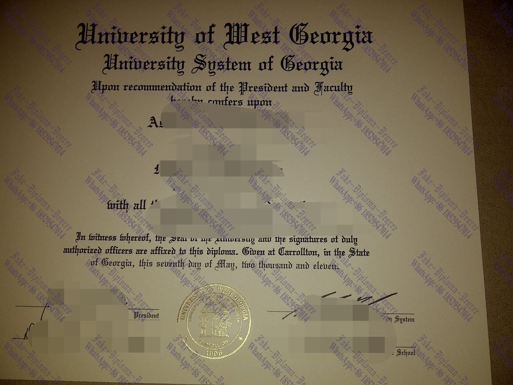Fake Where to purchase fake University of West Georgia Degree Degree