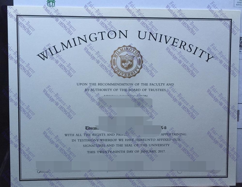 Fake Wilmington University Diploma