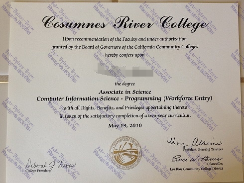 How Buy Cosumnes River College Diploma
