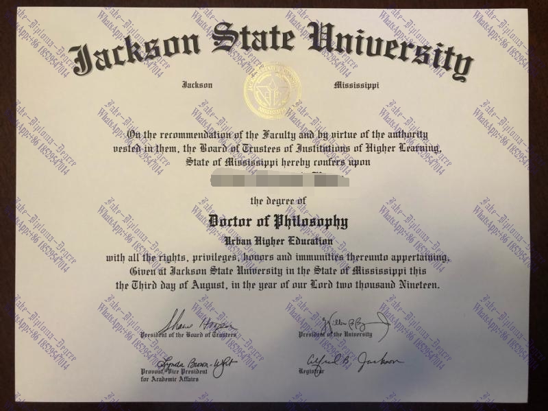 How Buy The steps to buy fake Jackson State University Diploma Degree