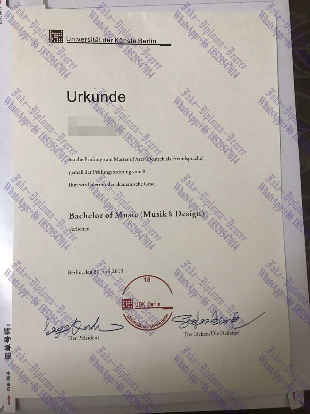 How Fast to Buy Fake Berlin University of the Arts Degree