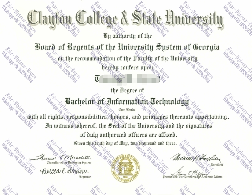 How Fast to Buy Fake Clayton College State University Diploma