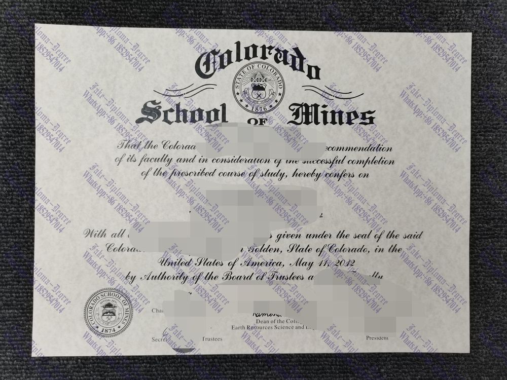 How Fast to Buy Fake Colorado School of Mines Diploma