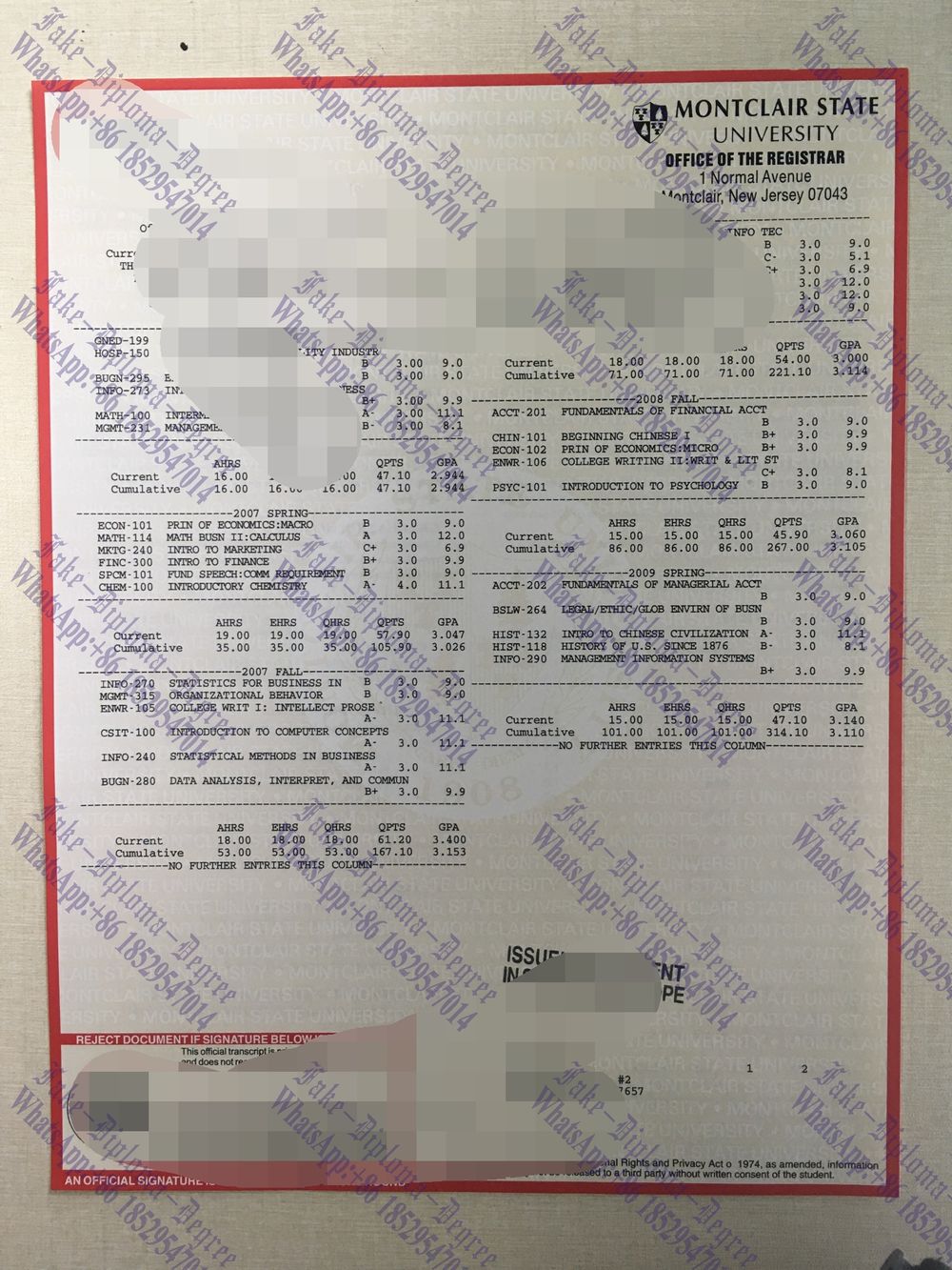 How Fast to Buy Fake Montclair State University Diploma