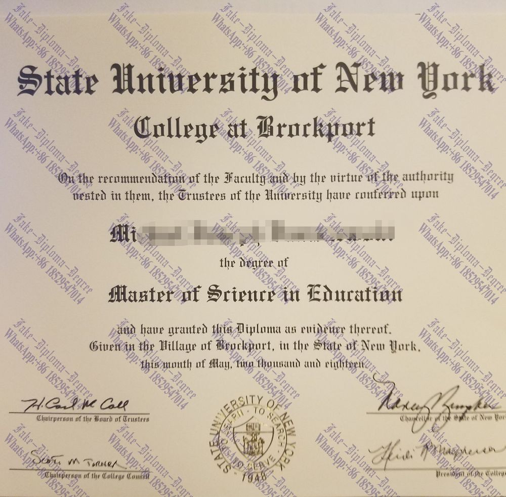 How Fast to Buy Fake SUNY Brockport Degree