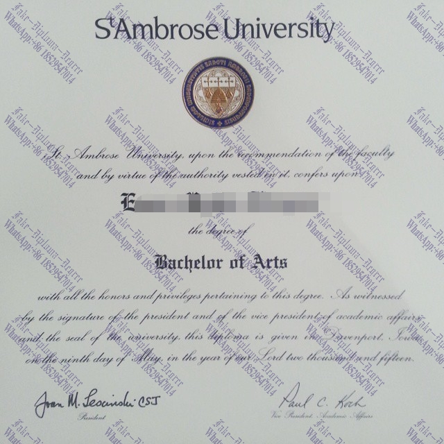 How Fast to Buy Fake St.Ambrose University Diploma