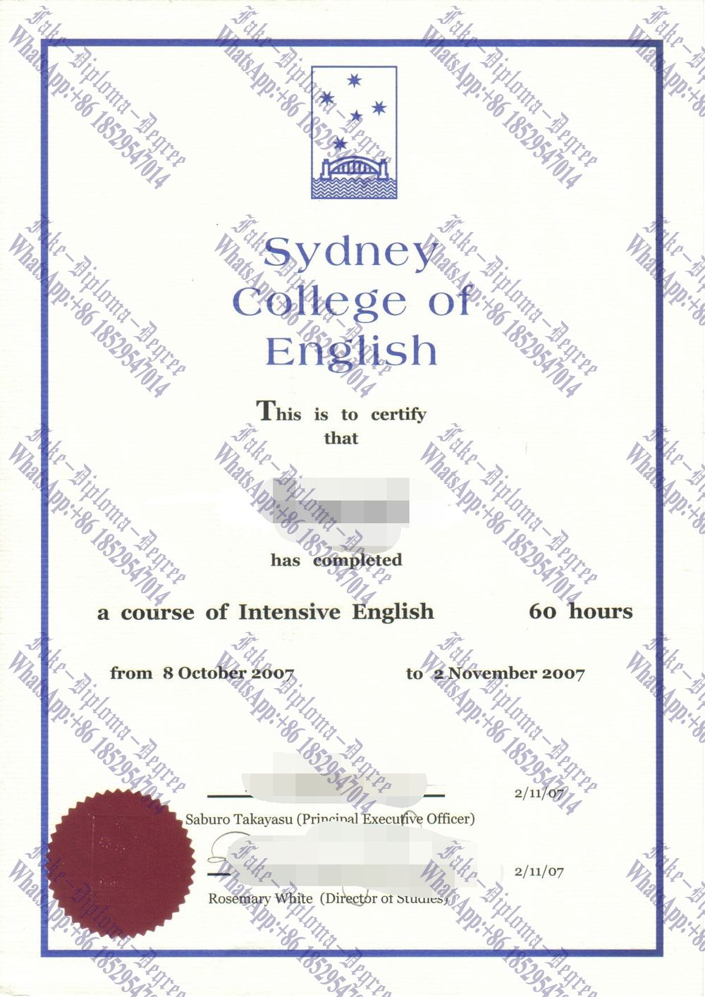 How Fast to Buy Fake Sydney College of English Degree