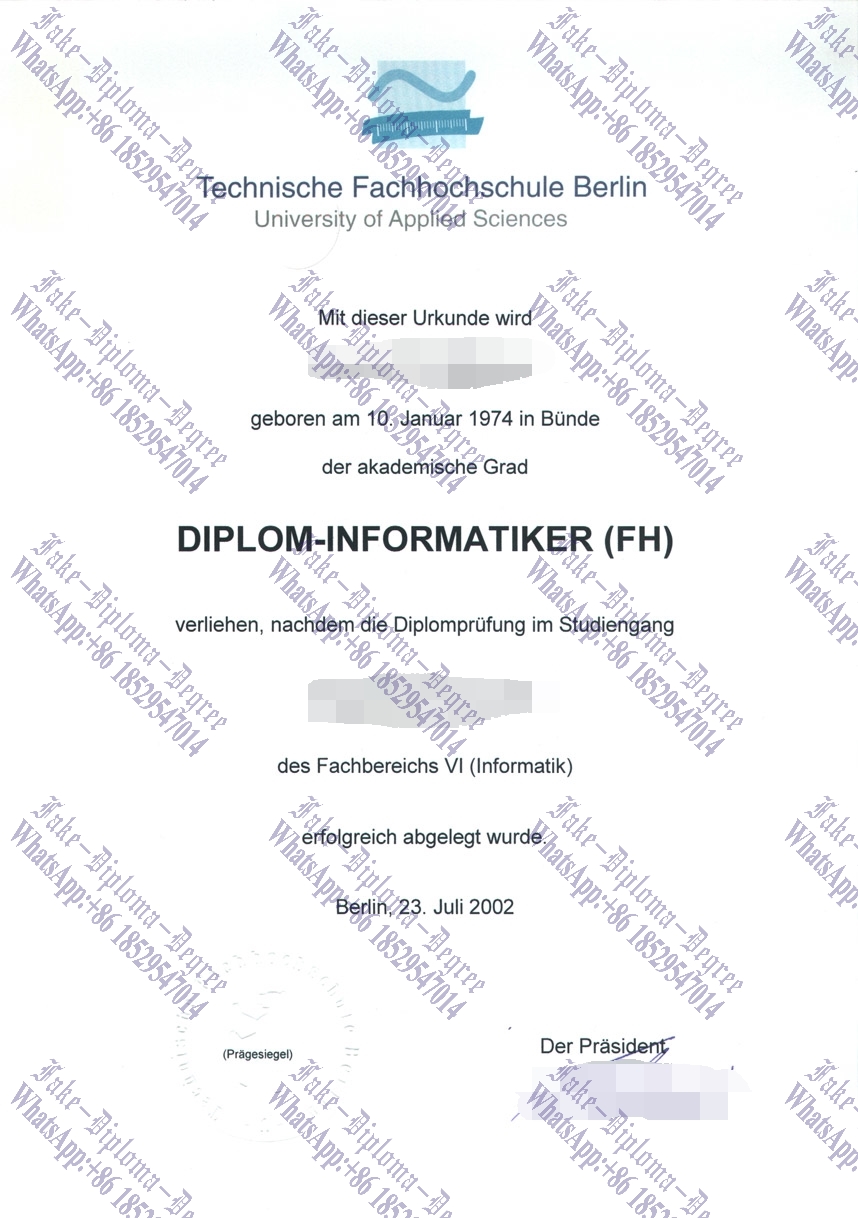 How Fast to Buy Fake Technische Fachhochschule Berlin Degree