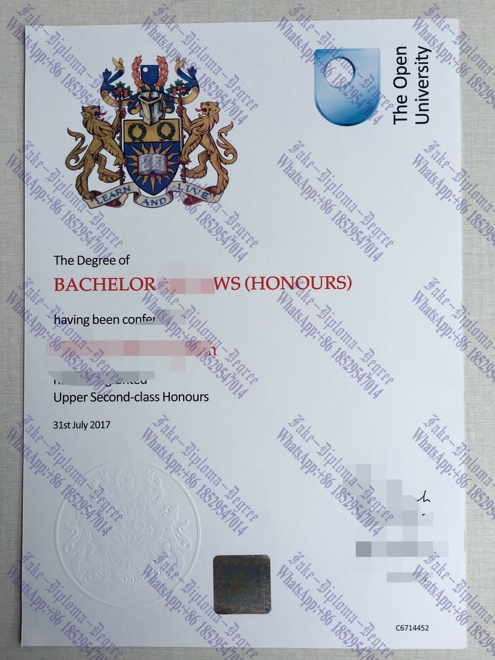 How Fast to Buy Fake The Open University Degree