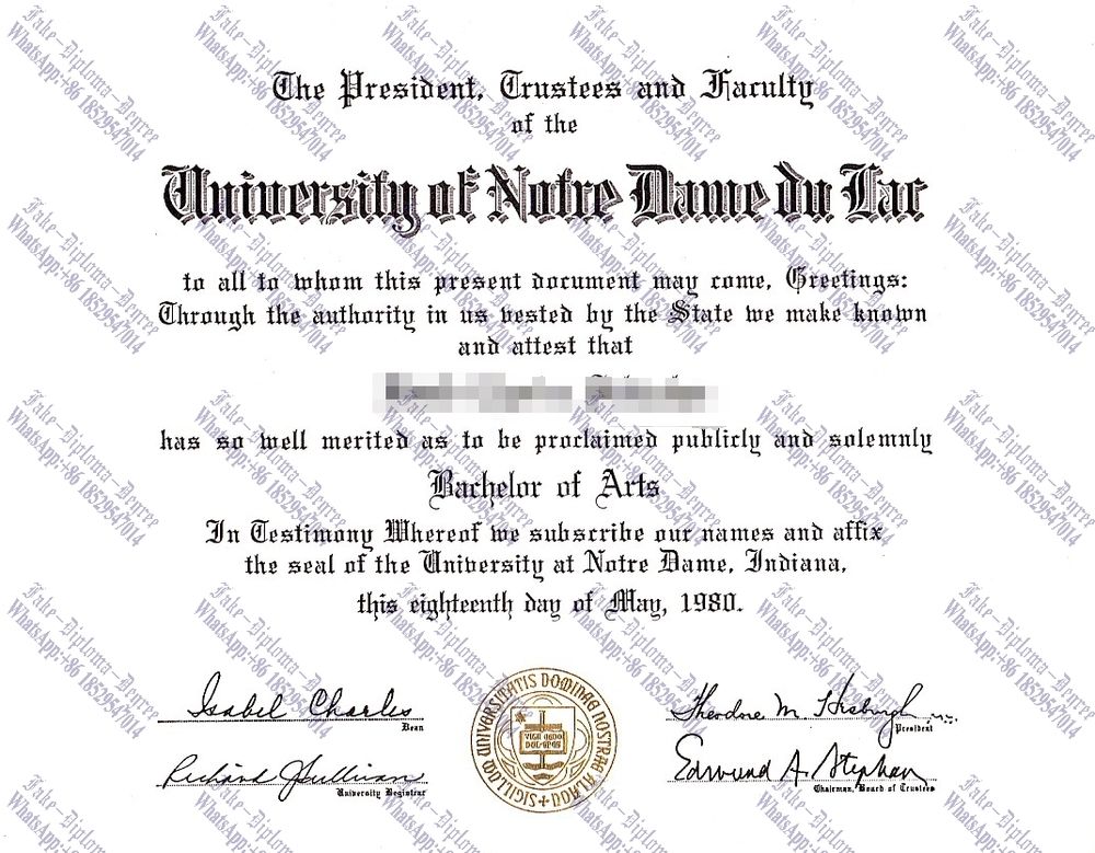 How Fast to Buy Fake The University of Notre Dame du Lac Diploma