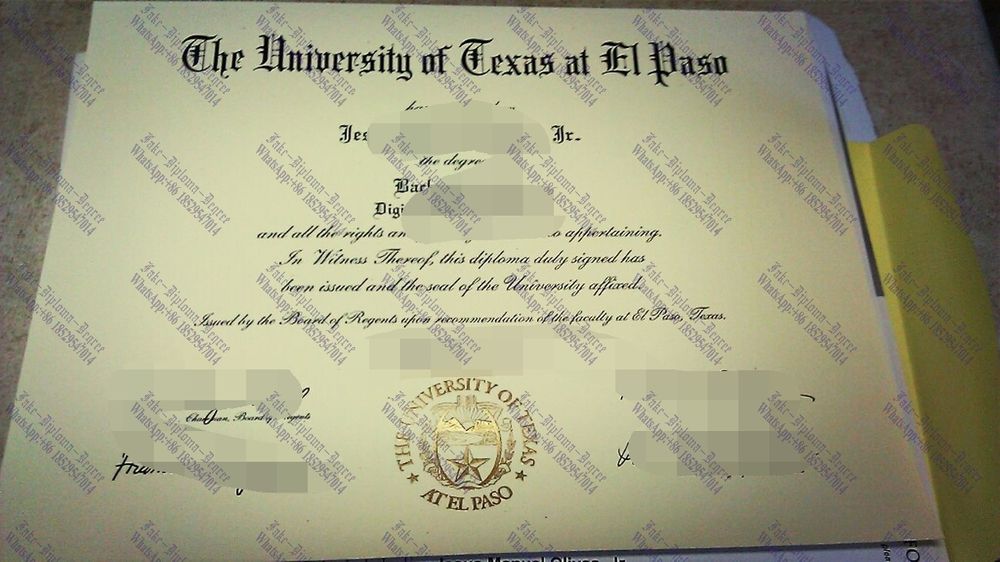 How Fast to Buy Fake The University of Texas at El Paso Diploma