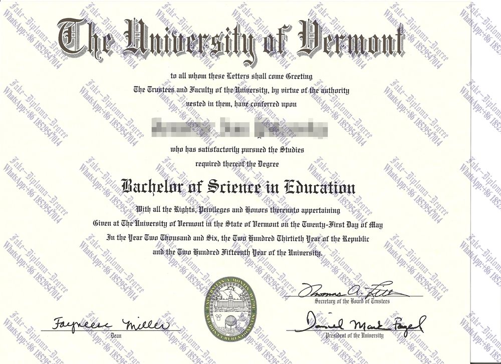 How Fast to Buy Fake The University of Vermont Diploma