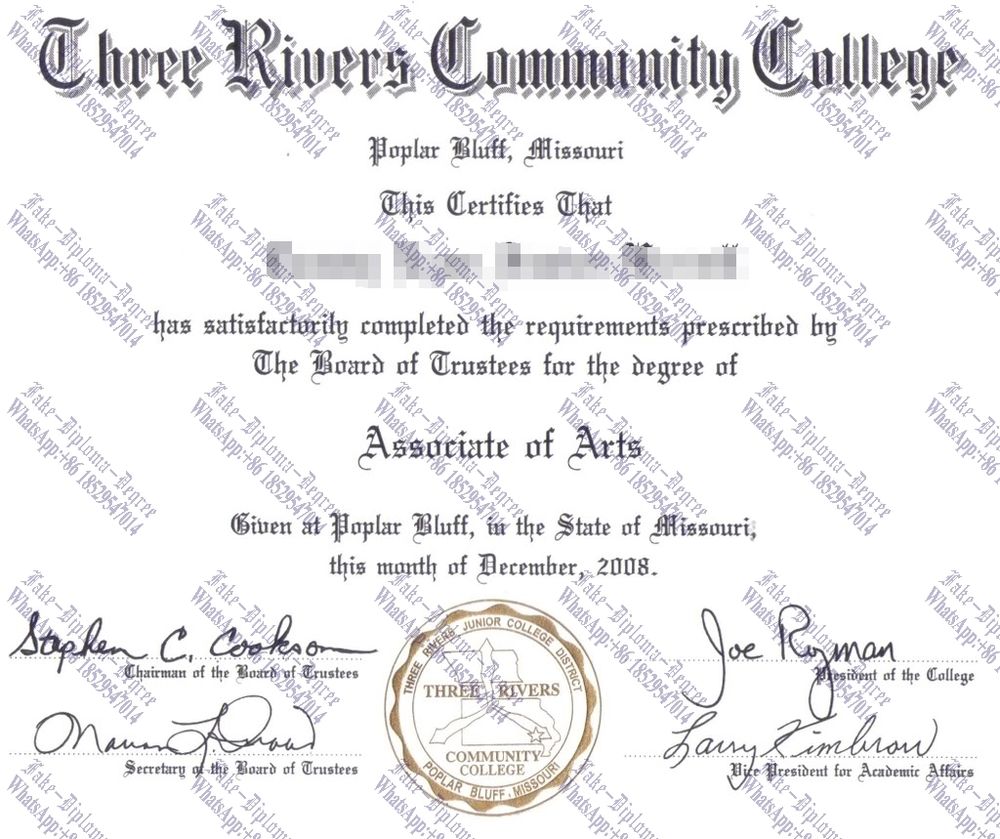 How Fast to Buy Fake Three Rivers Community College Diploma