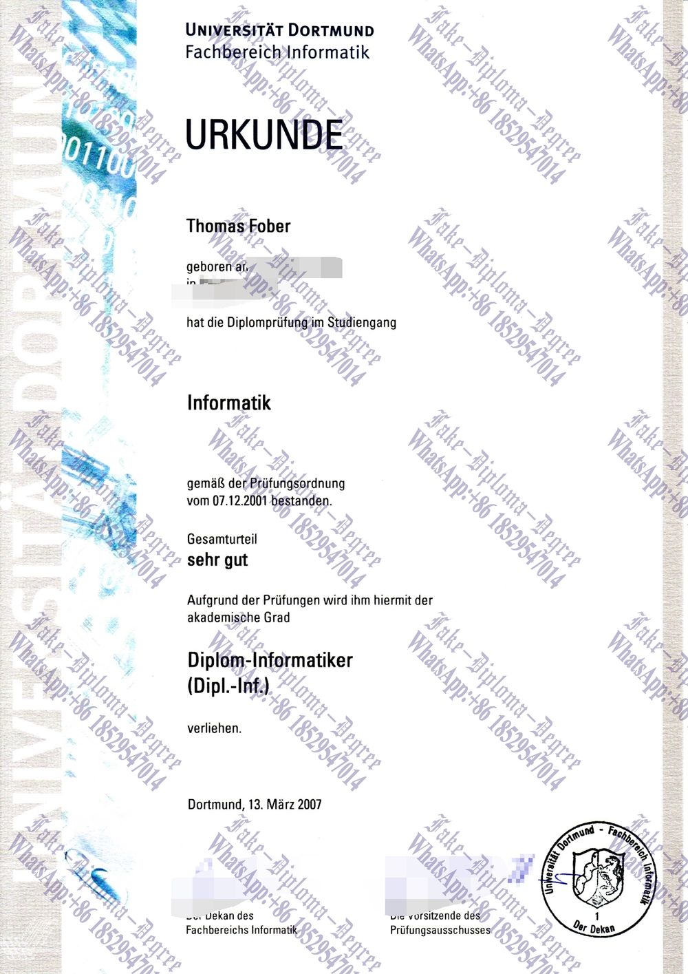 How Fast to Buy Fake Universitat Dortmund Degree