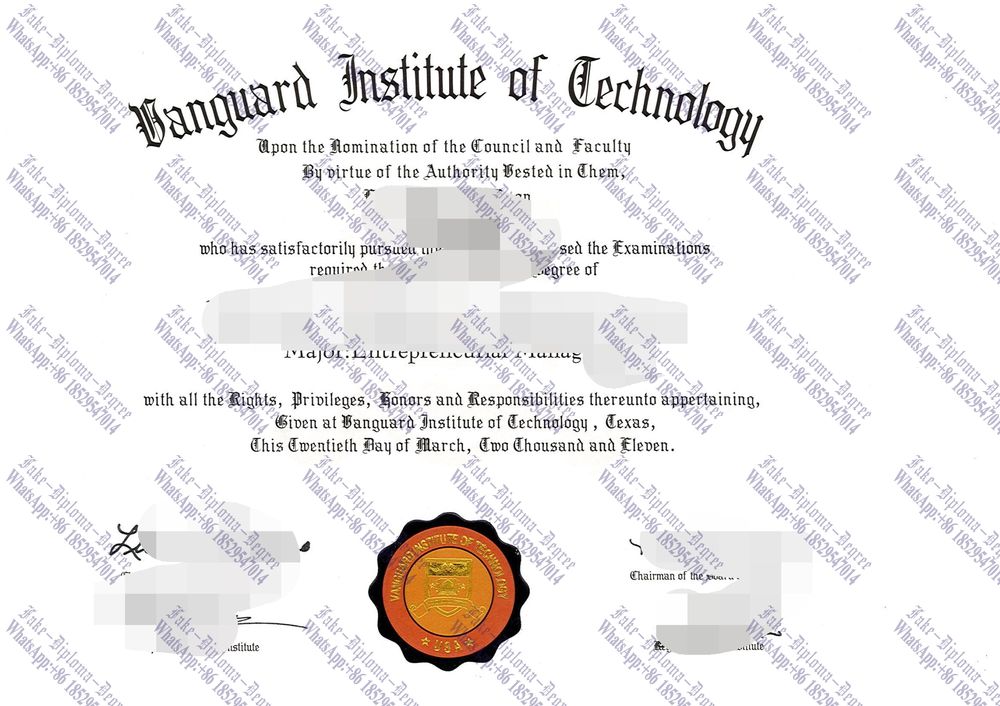 How Fast to Buy Fake Vanguard Institute of Technology Diploma