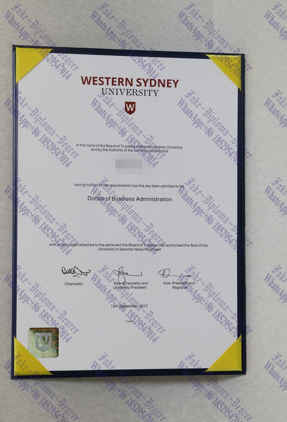 How Fast to Buy Fake Western Sydney University Diploma