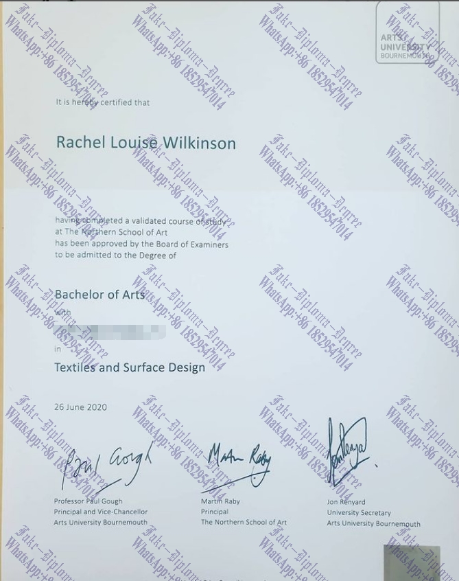 How to buy fake Arts University Bournemouth Diploma