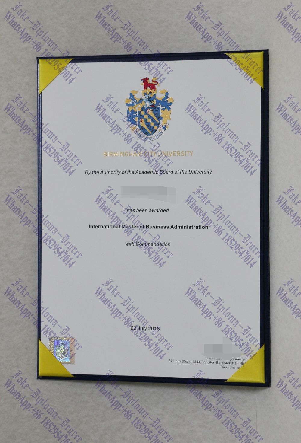 How to buy fake Birmingham City University Diploma