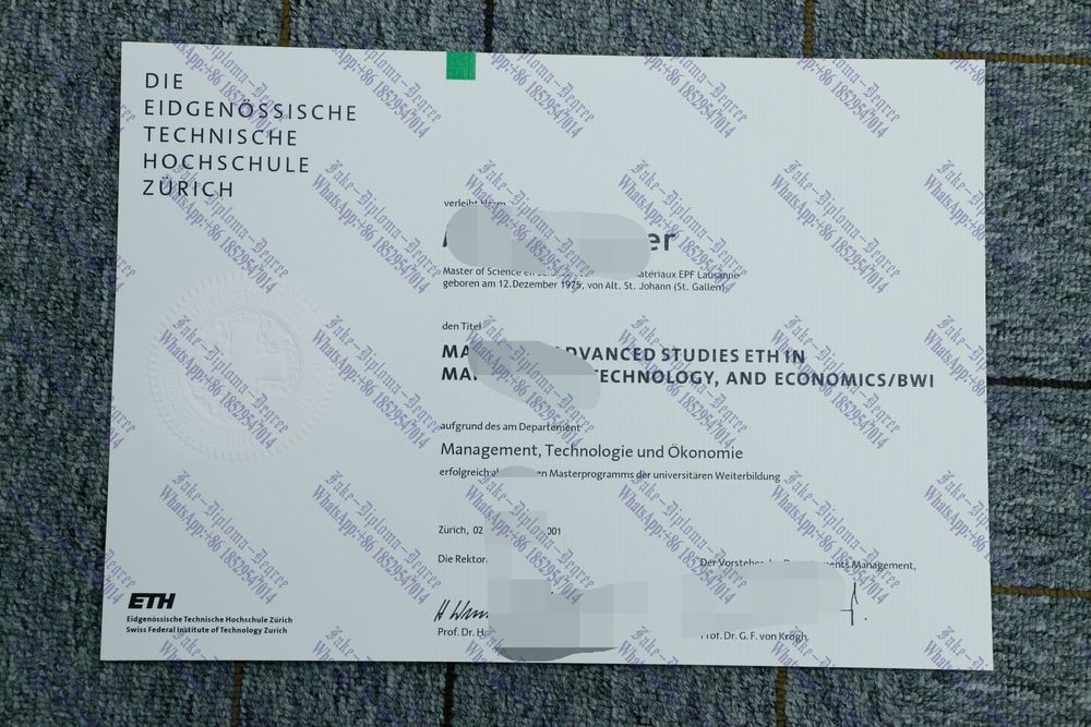 How to buy fake ETH Zurich Diploma