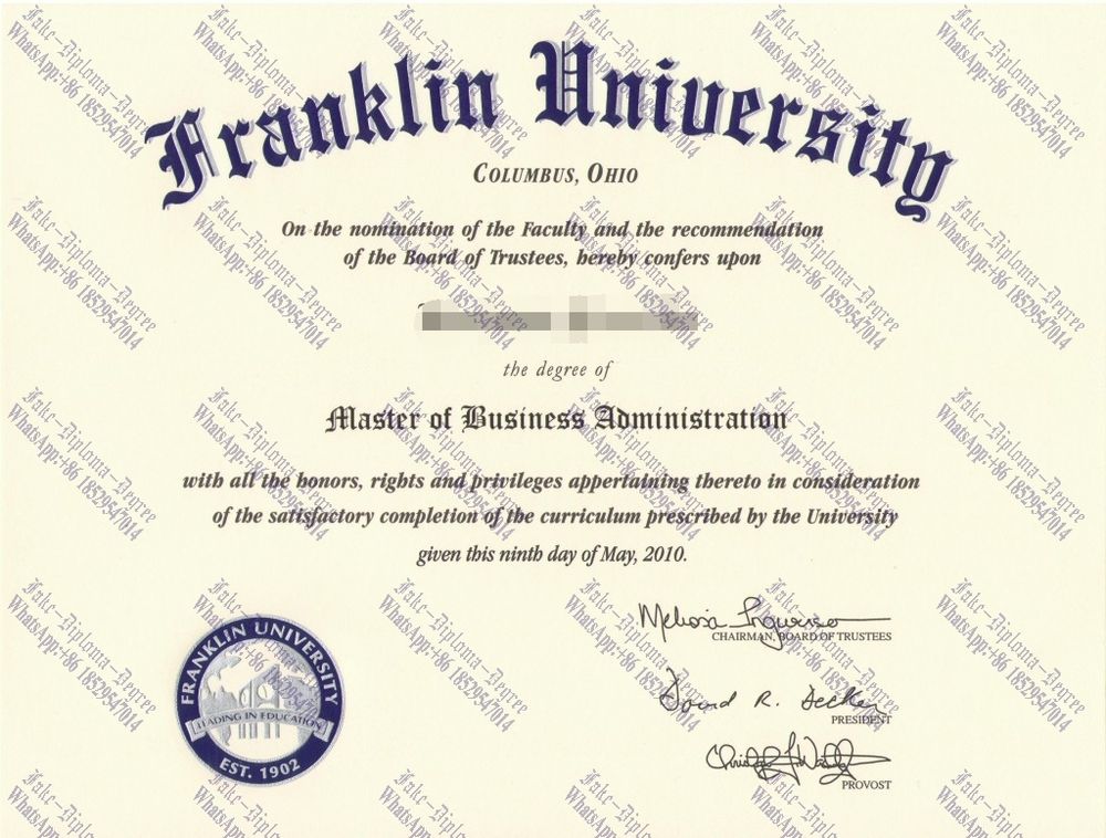 How to buy fake Franklin University Degree