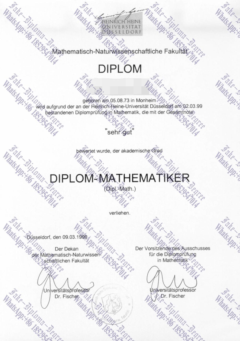 How to buy fake HHU University Degree