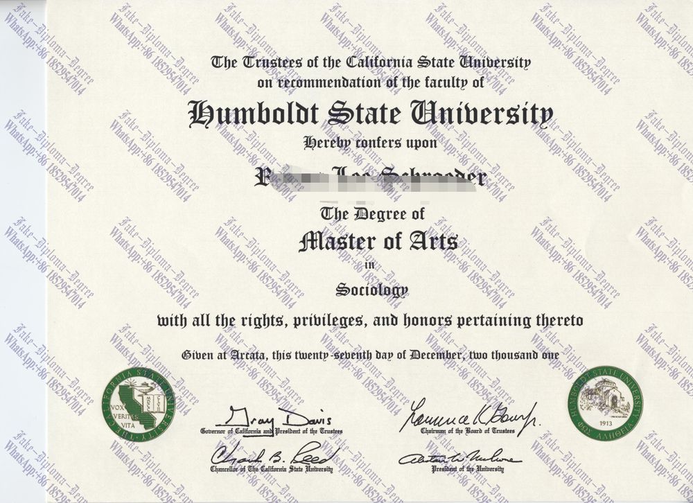 How to buy fake Humboldt State University Degree