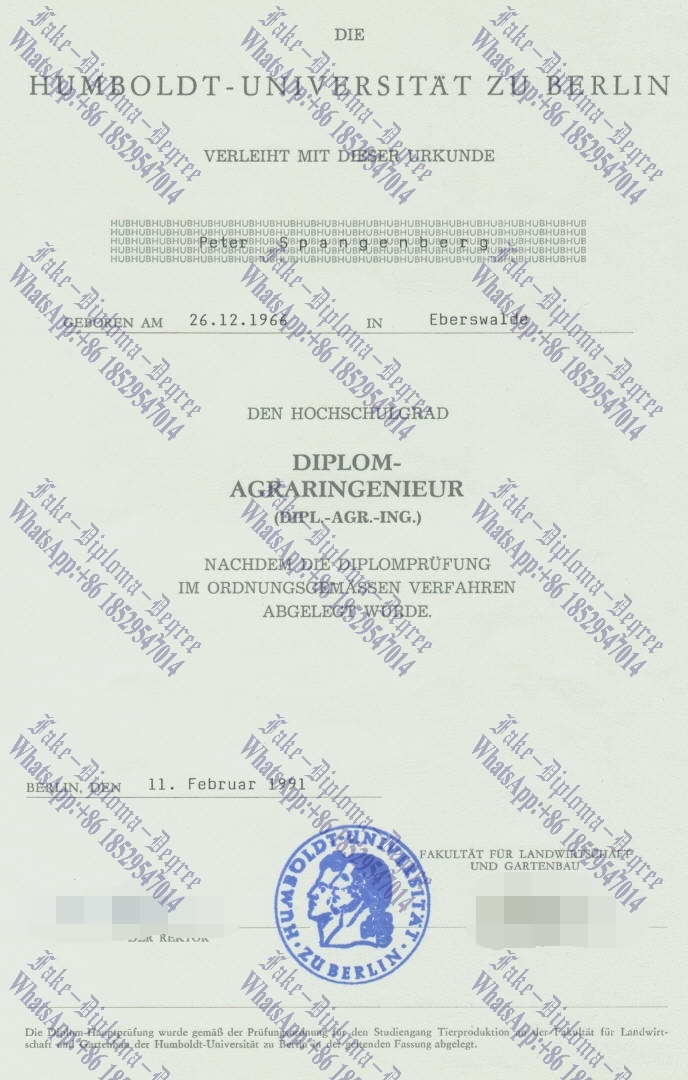 How to buy fake Humboldt Universitat zu Berlin Diploma