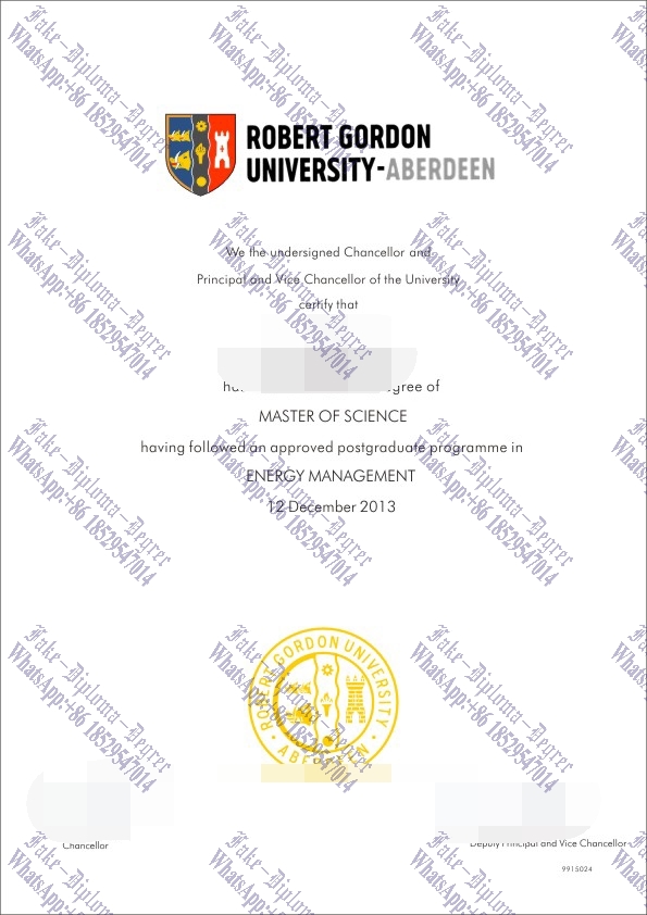How to buy fake Robert Gordon University Diploma