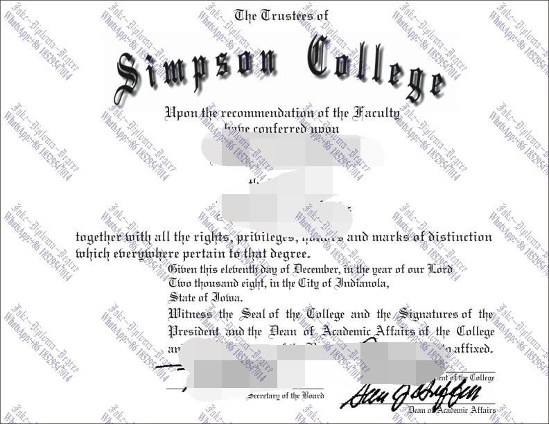 How to buy fake Simpson College Degree