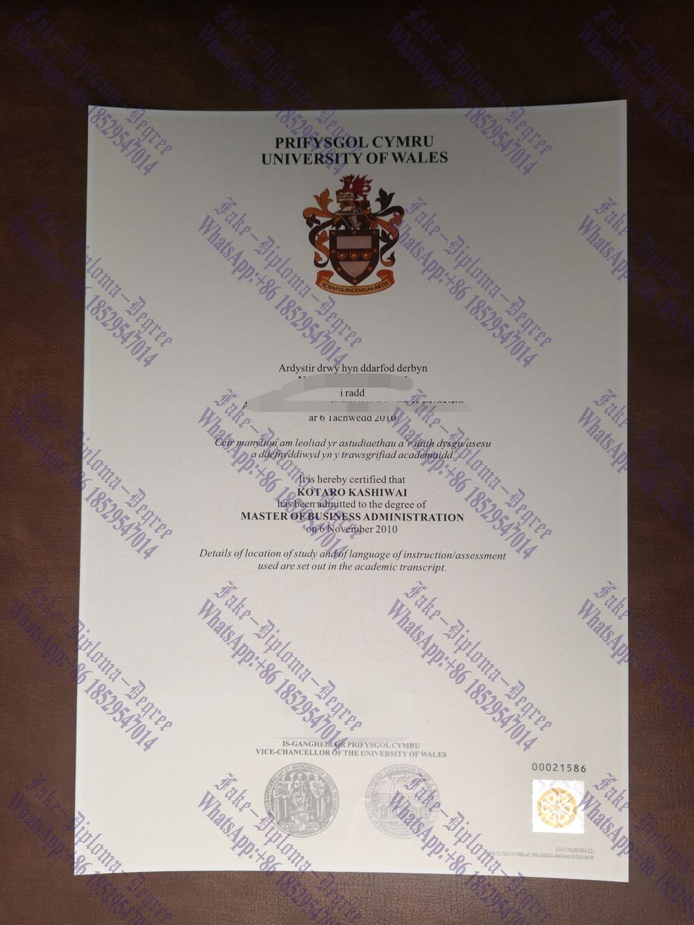 How to buy fake The University of Wales Diploma