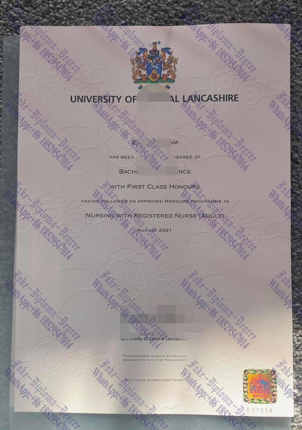 How to buy fake University of Central Lancashire Diploma
