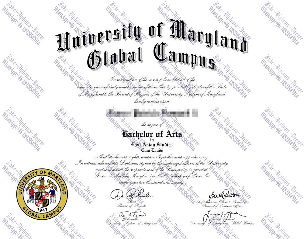 How to buy fake University of Maryland, Blobal Campus Degree