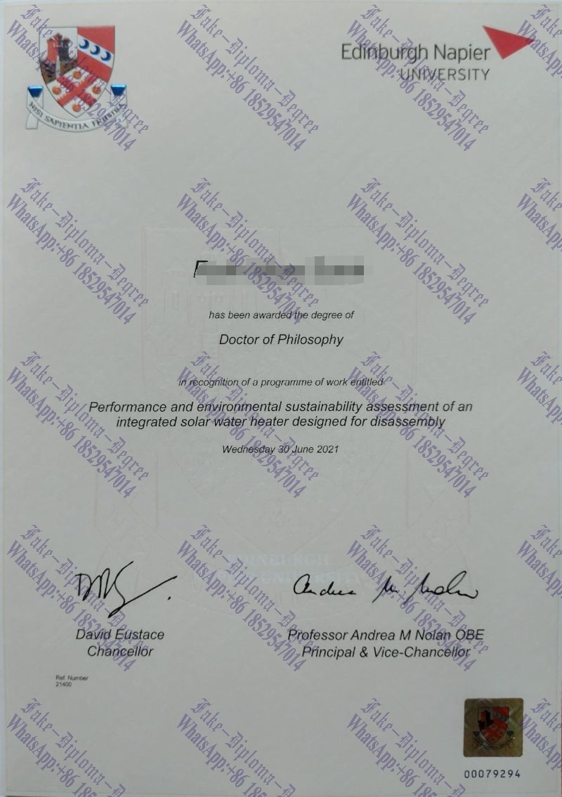 How to buy fake mEdinburgh Napier University Diploma