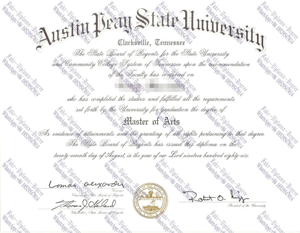 How to buy phony Austin Peay State University Diploma