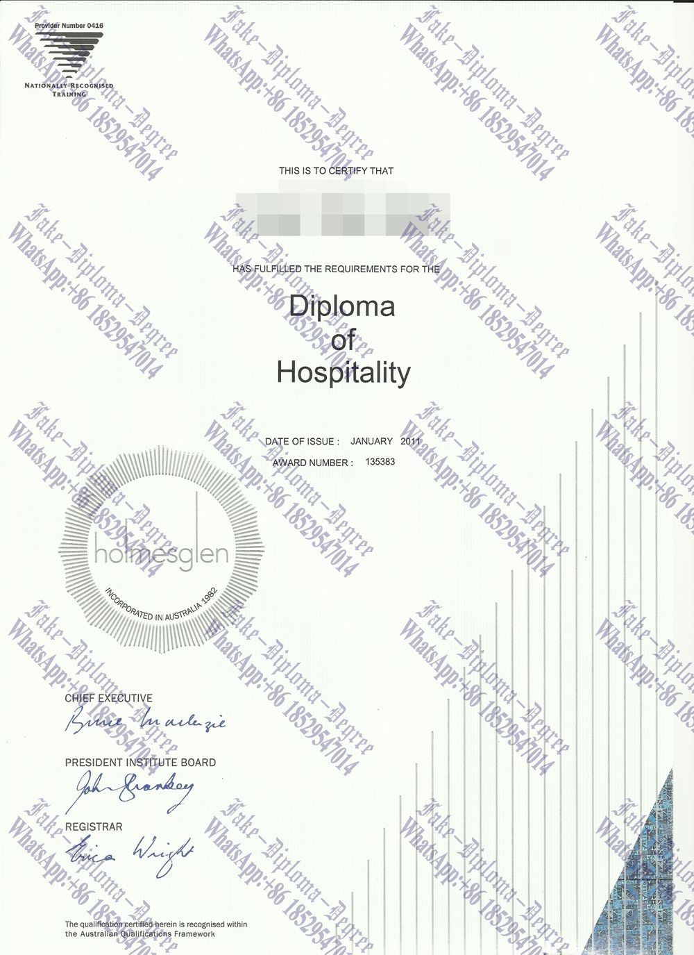 How to buy phony Holmesglen Institute of Technology Diploma