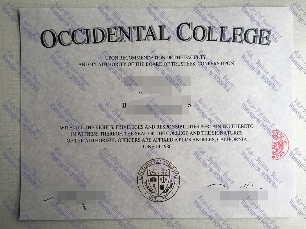 How to buy phony Occidental College Diploma
