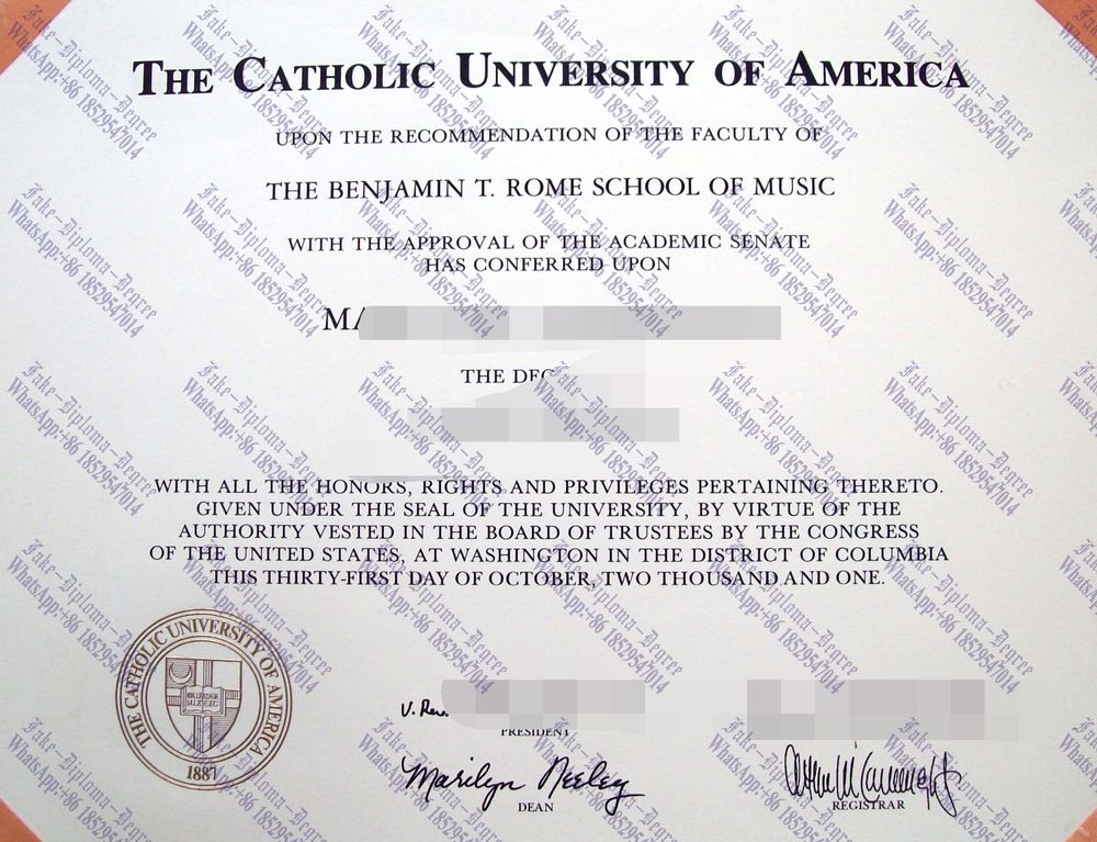 How to buy phony The Catholic University of America Degree