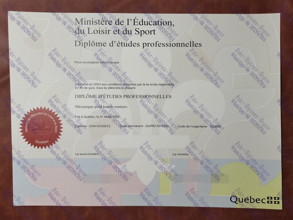 How to buy phony Université du Québec Diploma