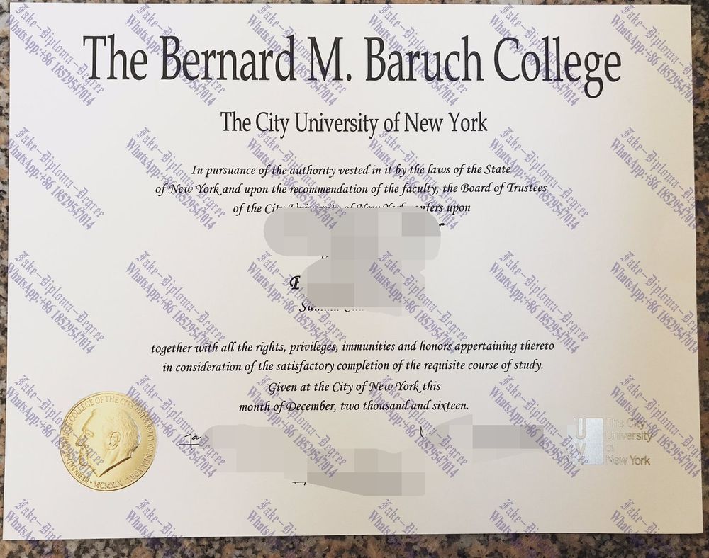 How to create fake Baruch College Diploma